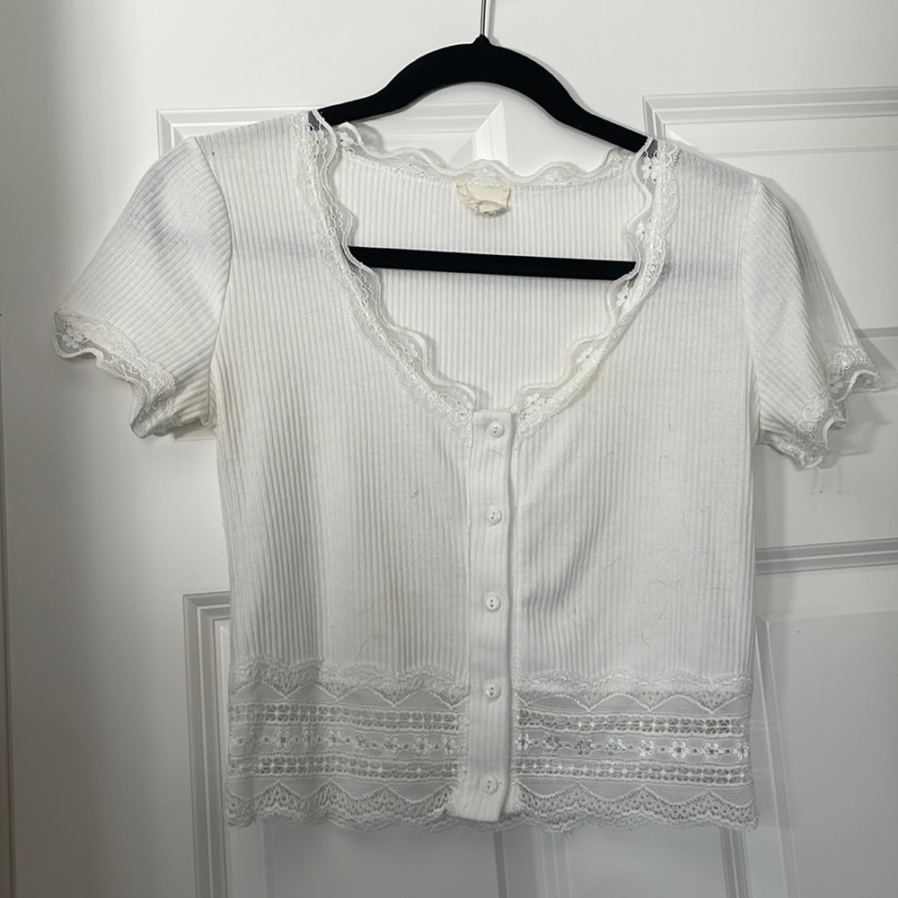 Lacy crop top